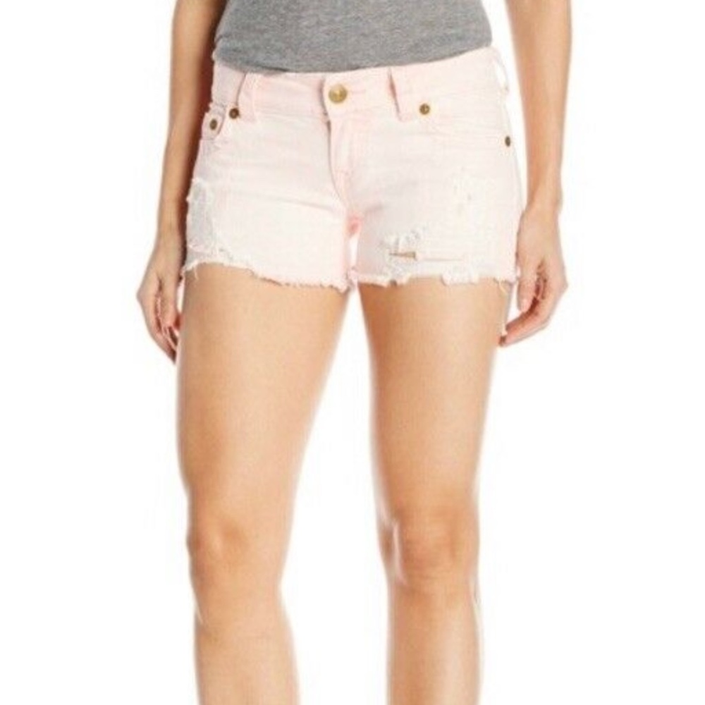 True Religion Kiera Cut Off Short Urban Ash Rose